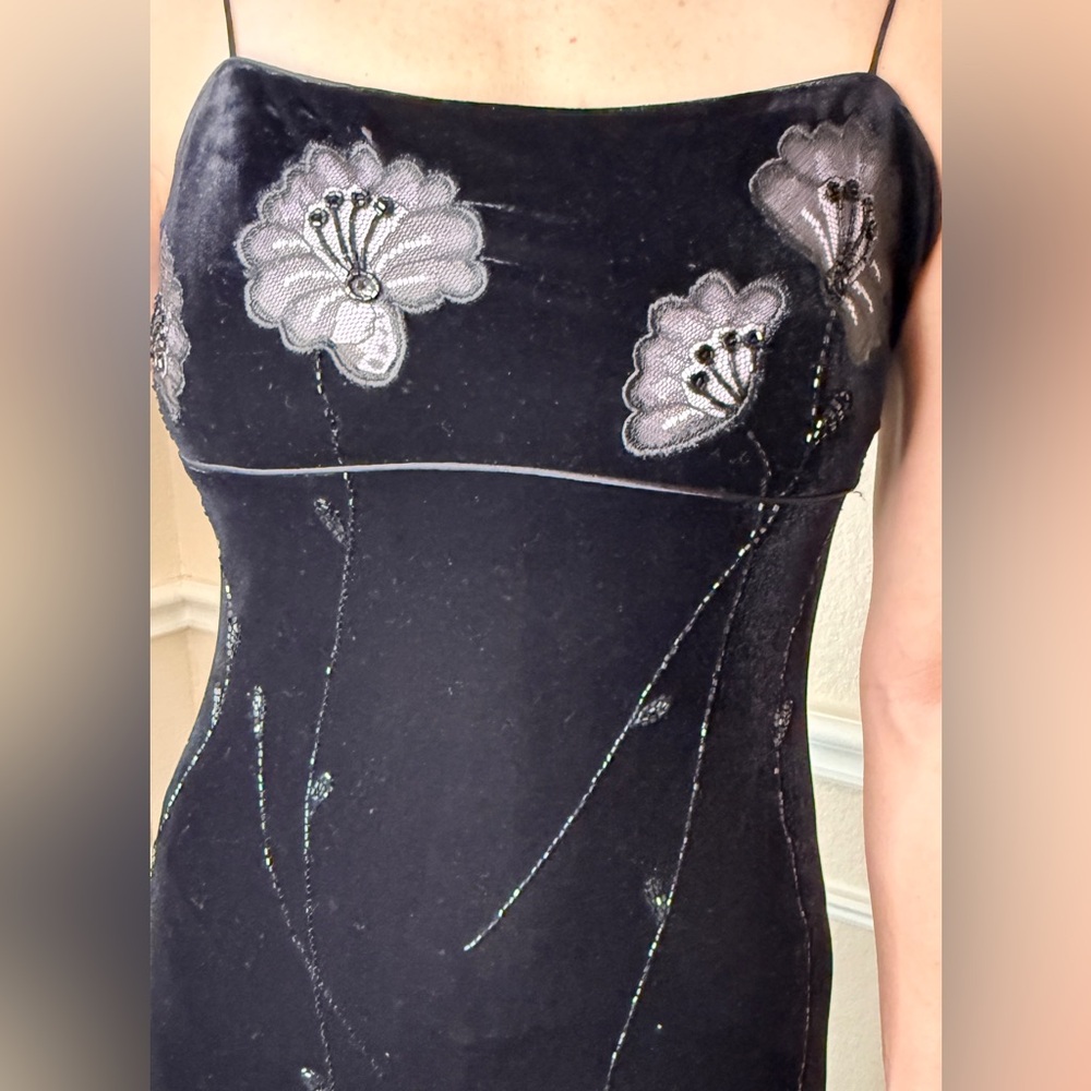 Rimini Black Maxi Evening Dress with Subtle Sparkle